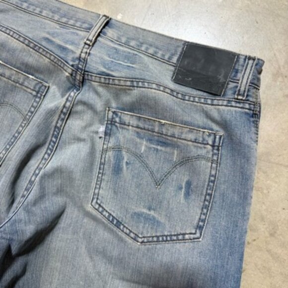 Vintage Y2K RELAXED Baggy SILVERTAB LEVIS Medium Wash JEANS 35 X 32 SILVER TAB - Picture 11 of 14